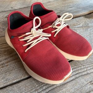 Vessi Everyday Lightweight Red Knit sneakers